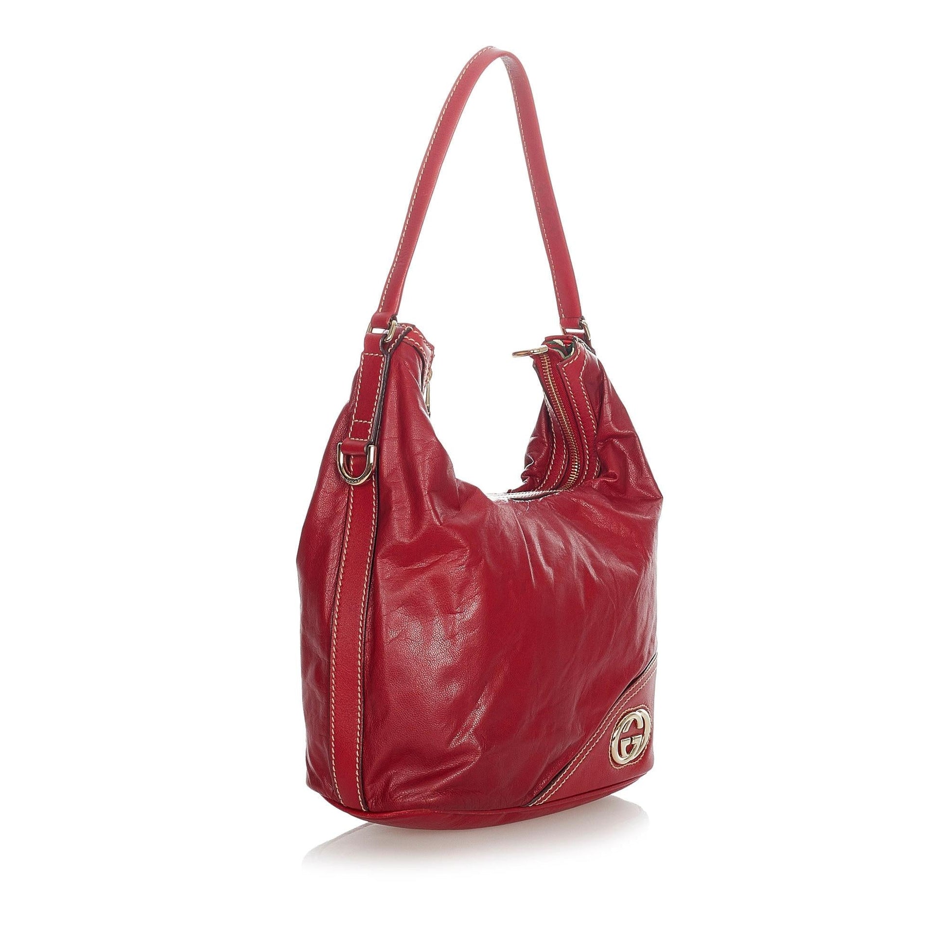 Gucci Leather Shoulder Bag Style 35