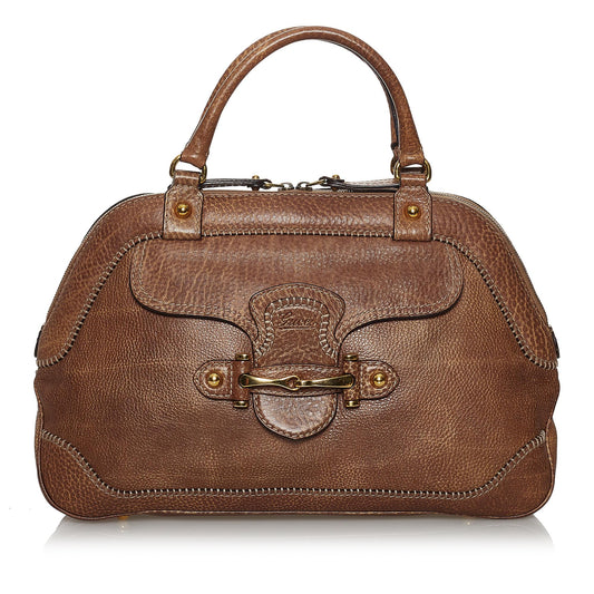 Gucci New Pelham Leather Handbag (SHG-29970)