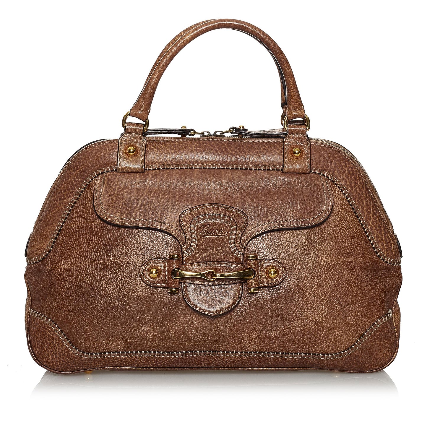 Gucci New Pelham Leather Handbag (SHG-37217)