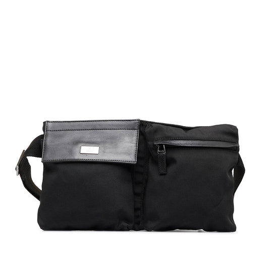 Gucci Nylon Double Pocket Belt Bag (SHG-CAEYaO)