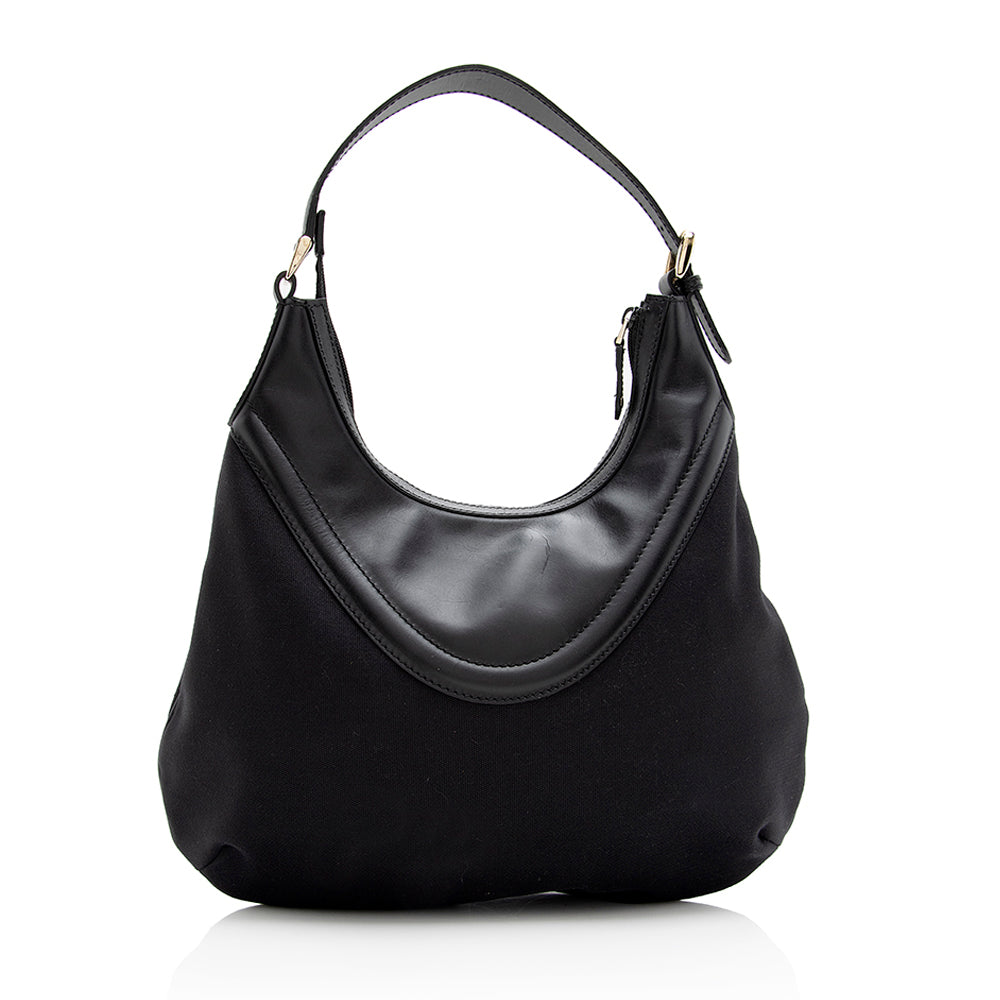 Gucci Leather Nylon Shoulder Bag Style 11