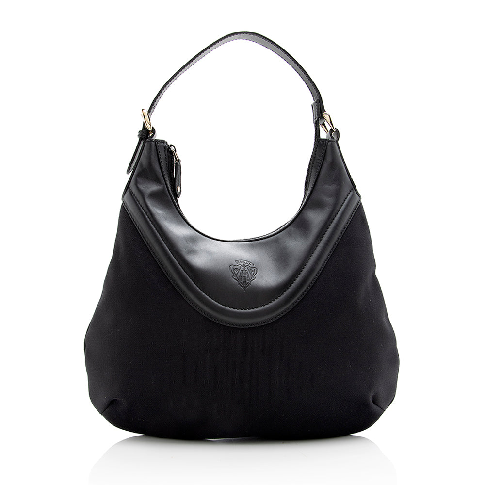 Gucci Leather Nylon Shoulder Bag Style 11