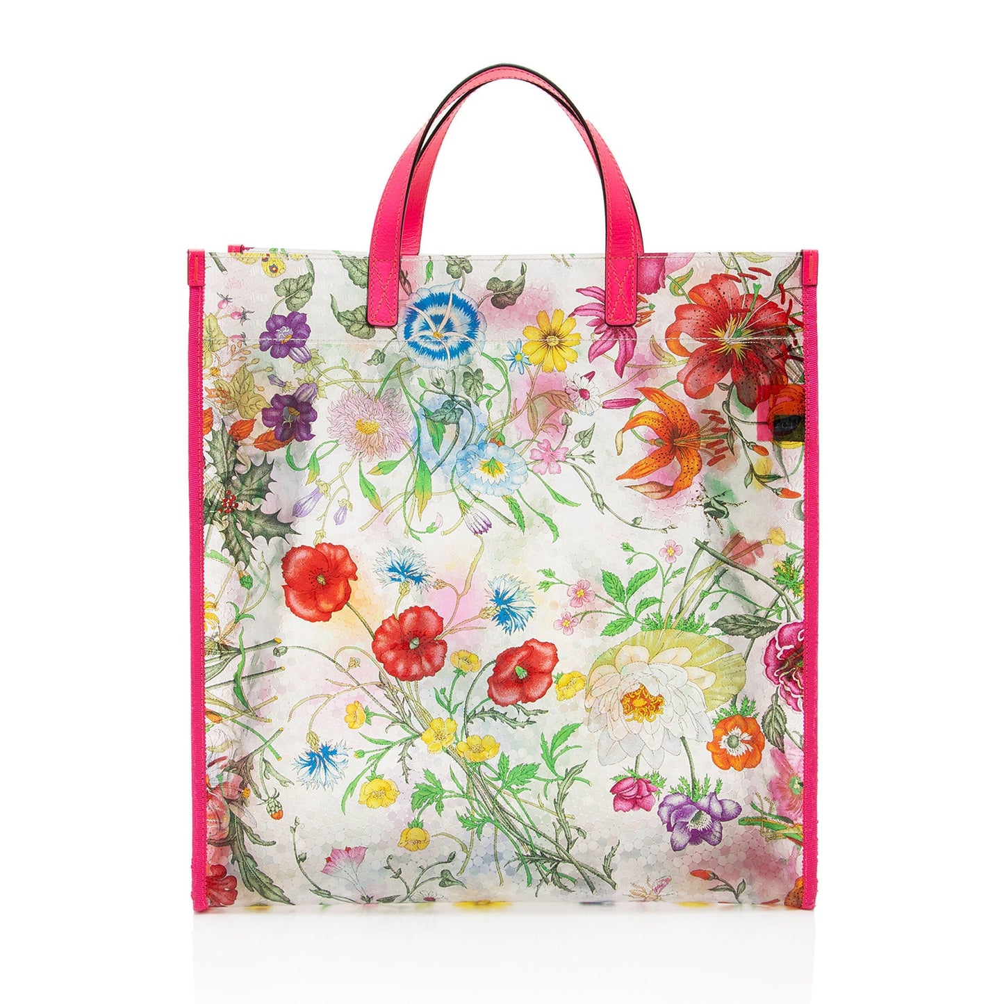 Gucci PVC Leather Flora Tote