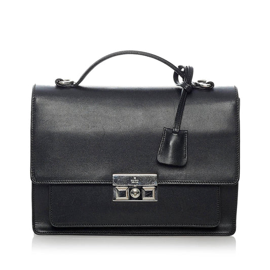 Gucci Padlock Leather Satchel (SHG-37609)