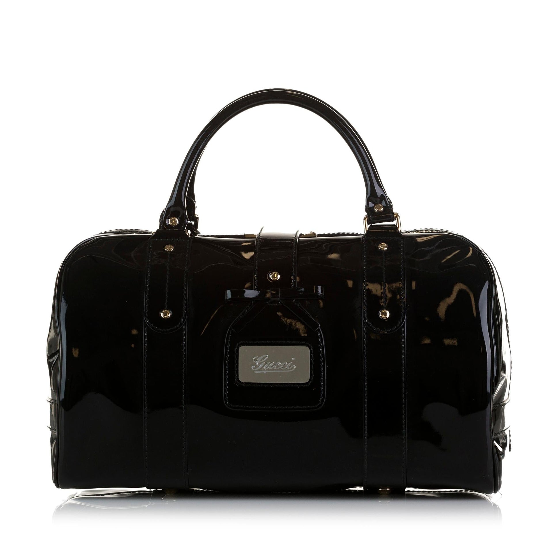 Gucci Patent Boston Bag (SHG-SjjnhF)