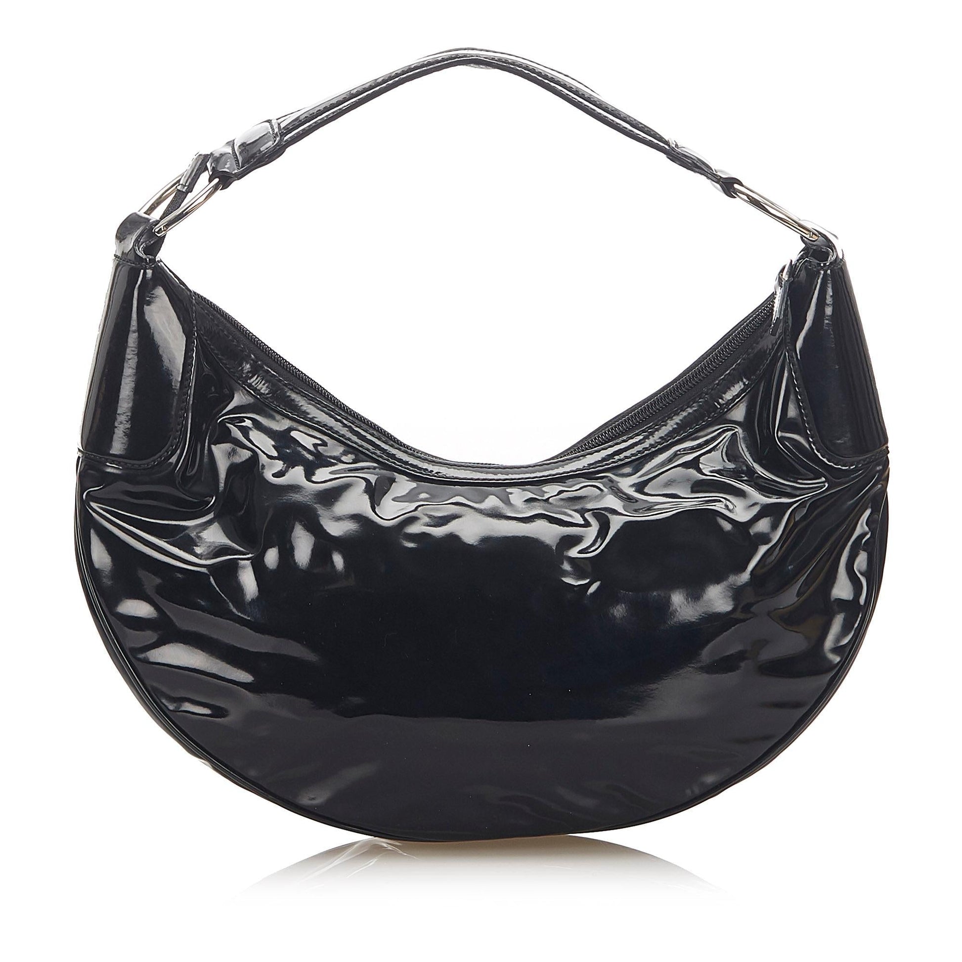 Gucci Leather Patent Leather Shoulder Bag Style 2