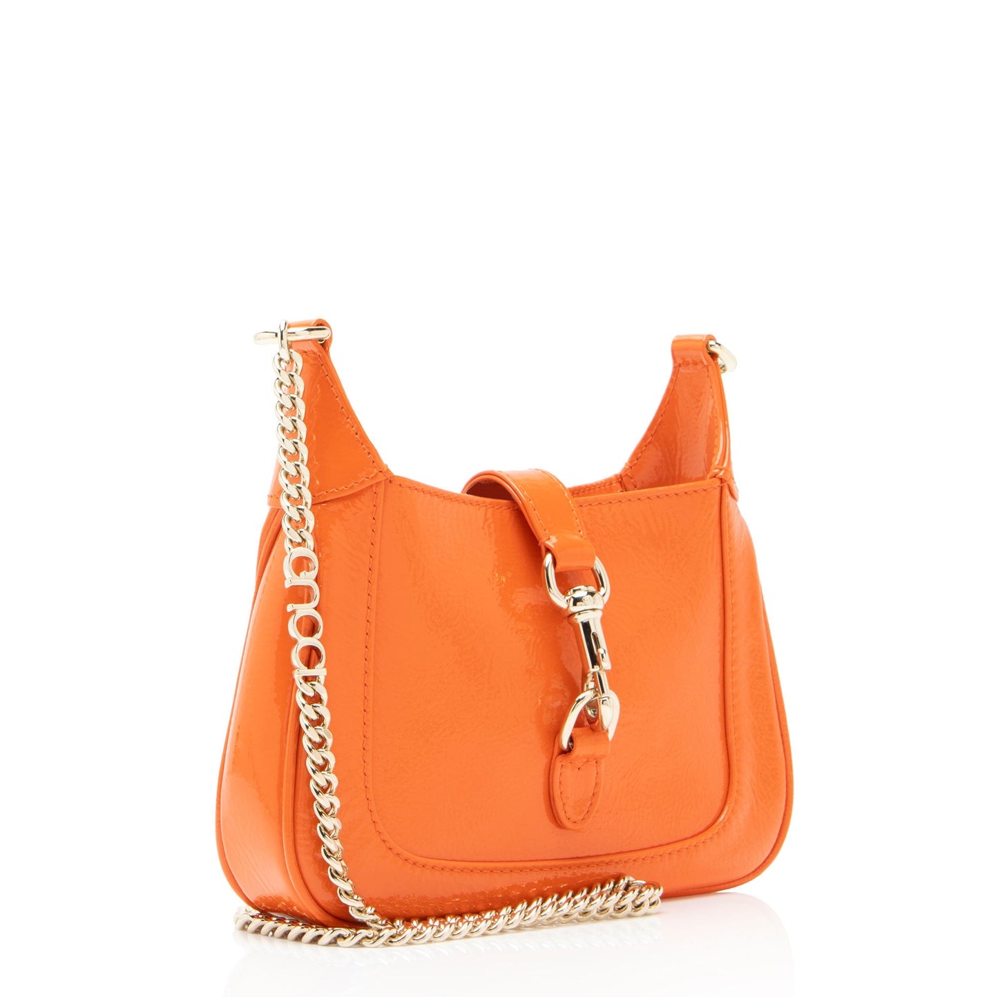 Gucci Patent Leather Jackie Notte Mini Shoulder Bag