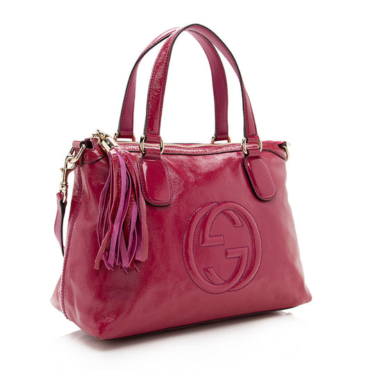 Gucci Leather Canvas Tote