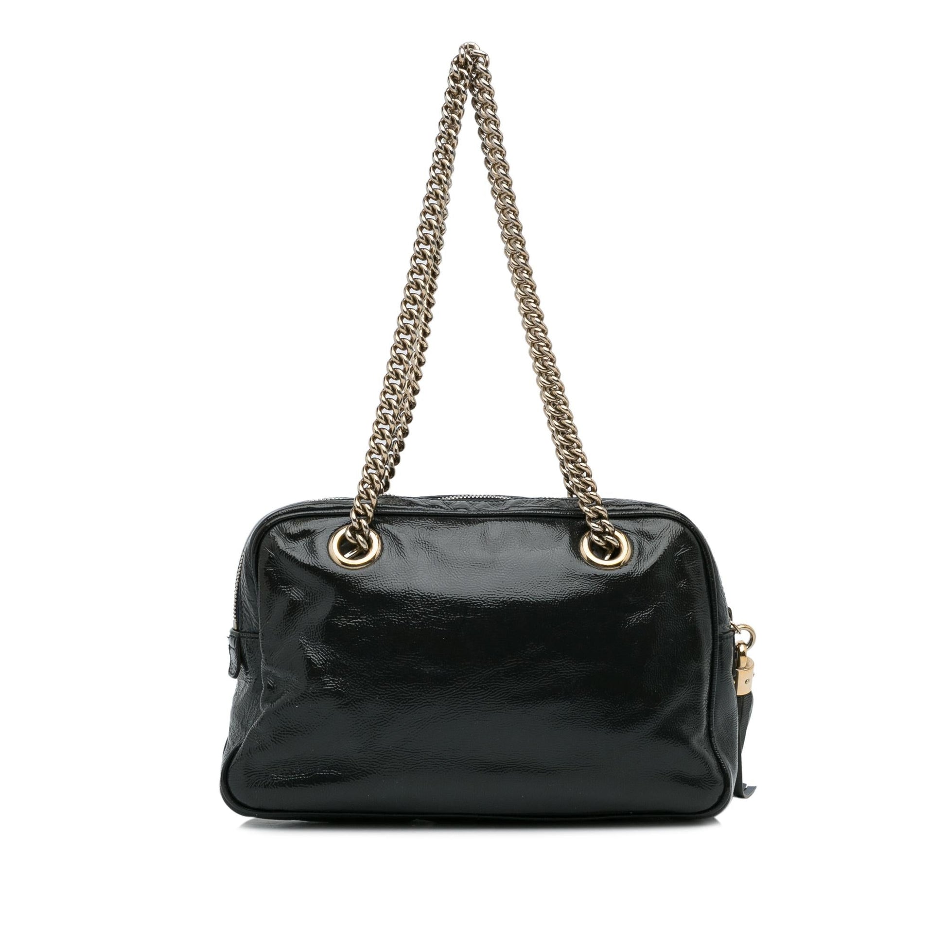 Gucci Patent Soho Chain Shoulder Bag (SHG-EHEZ8m)