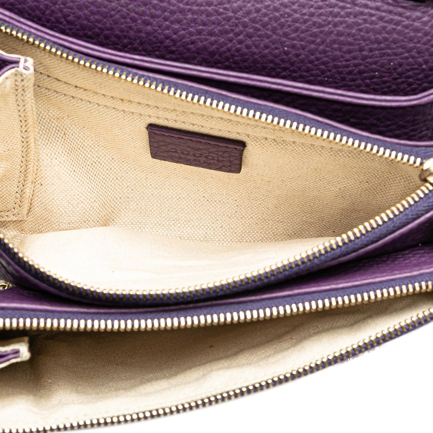 Gucci Pebbled Calfskin Piston Broadway Evening Bag