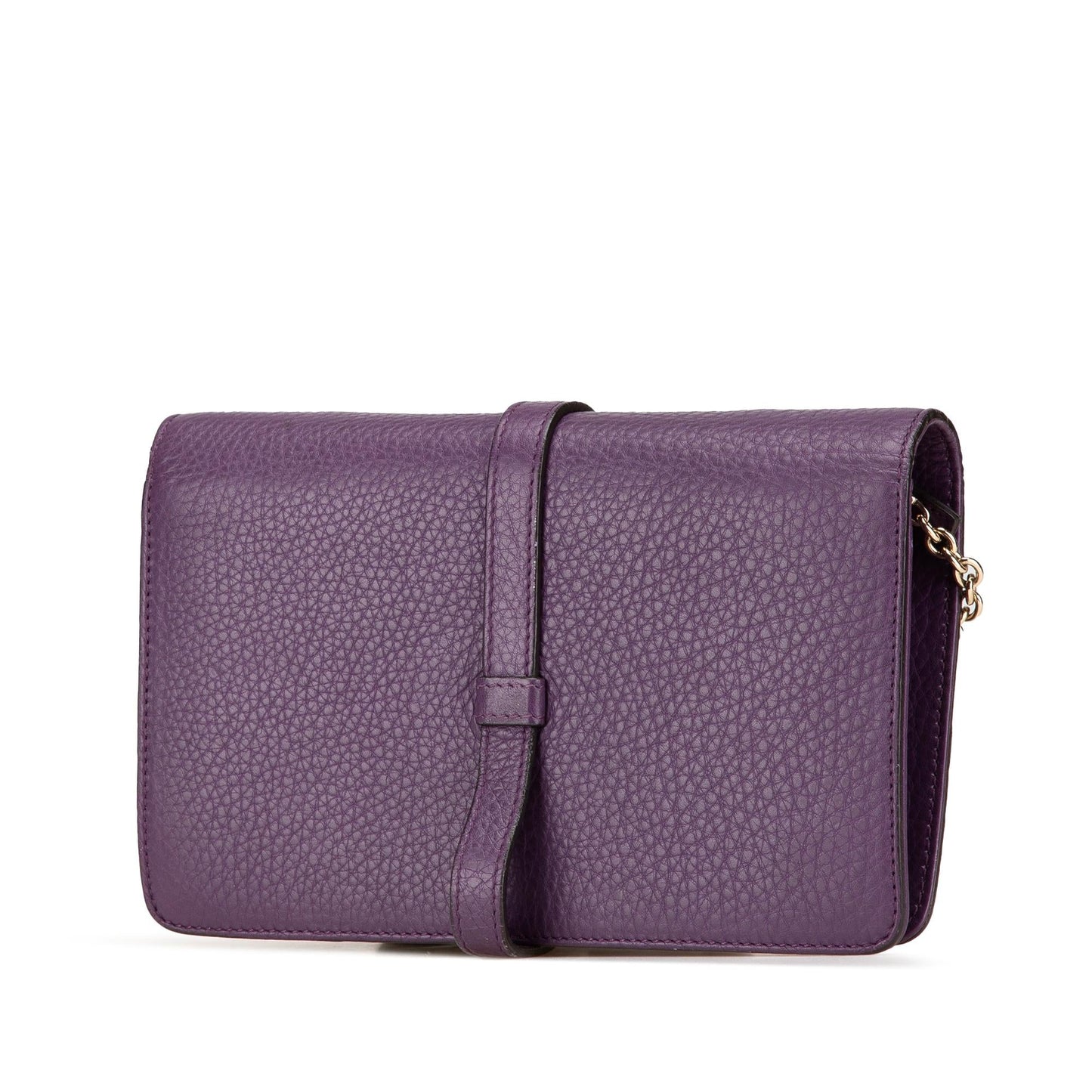Gucci Pebbled Calfskin Piston Broadway Evening Bag