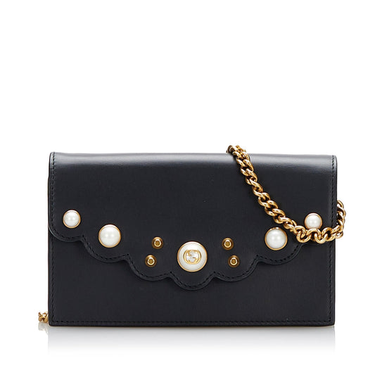 Gucci Peony Pearly Wallet On Chain (SHG-rRgoQZ)