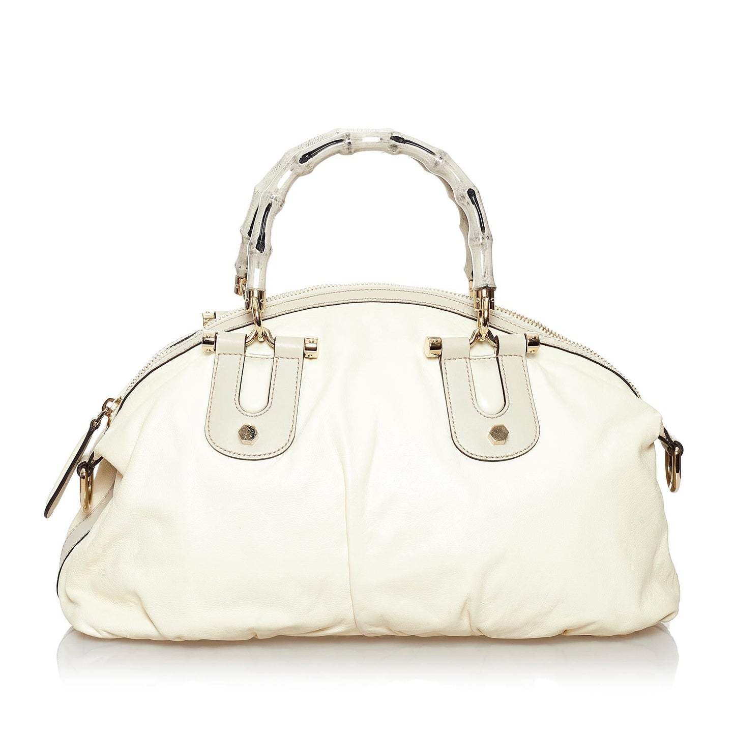 Gucci Pop Bamboo Leather Satchel (SHG-30966)