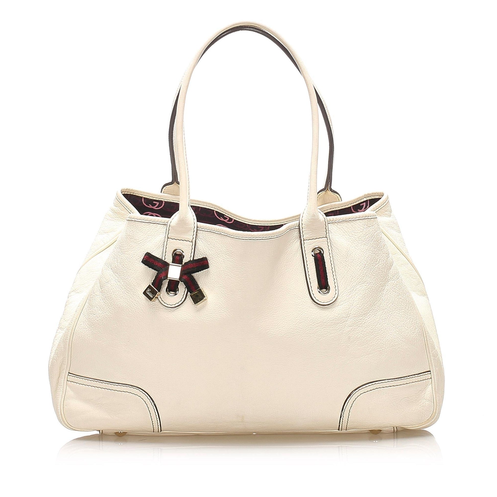 Gucci Princy Leather Monogram Tote