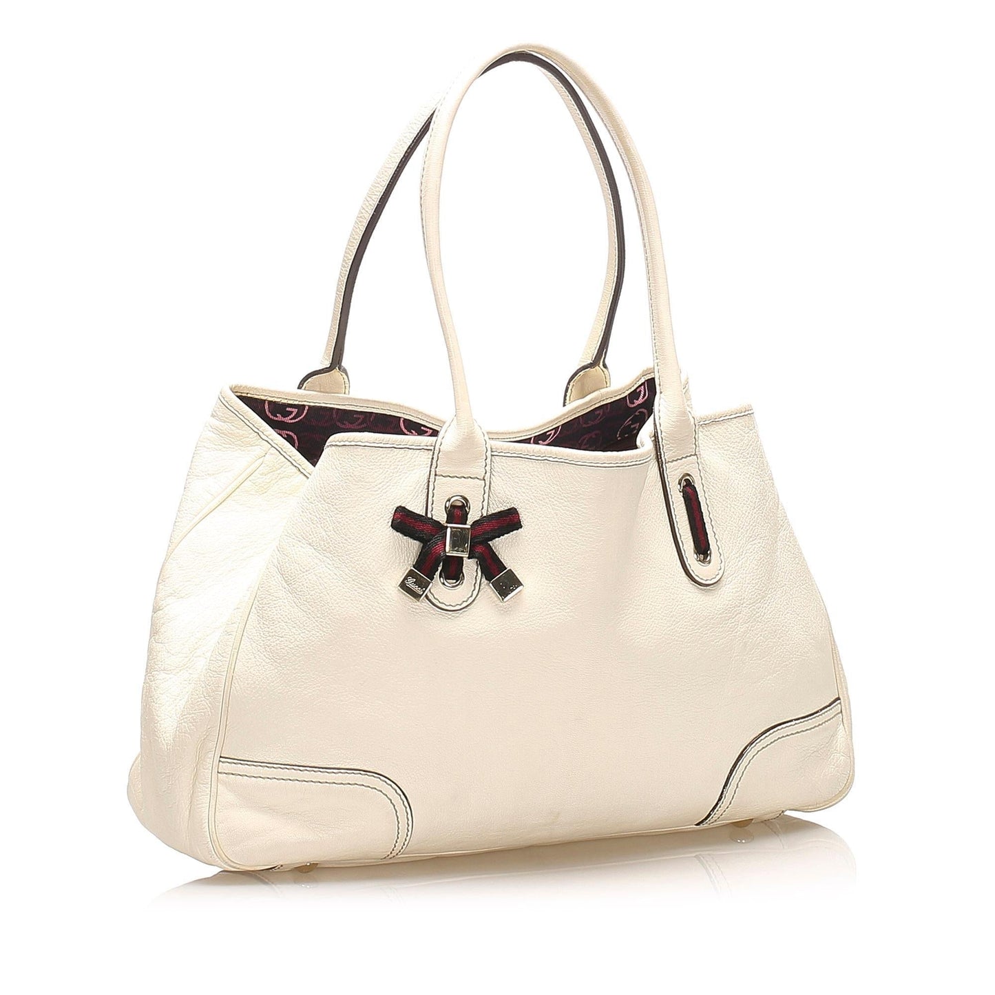 Gucci Princy Leather Monogram Tote