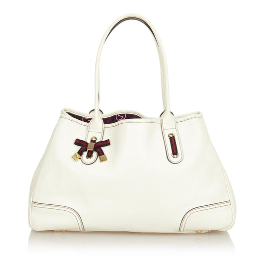 Gucci Princy Leather Tote Bag (SHG-31836)