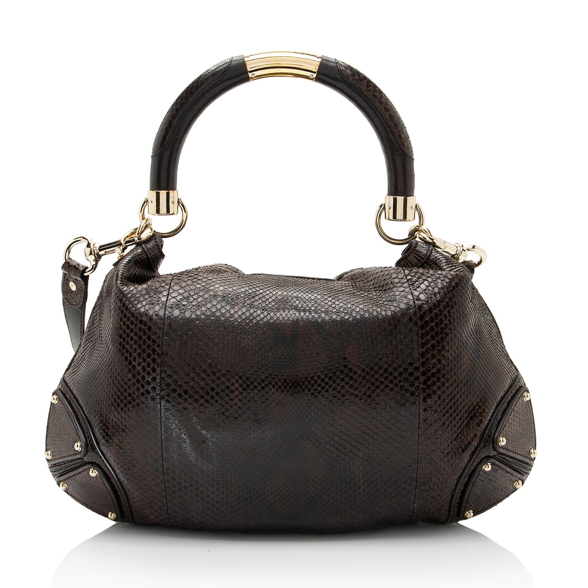 Gucci Python Medium Indy Satchel (SHF-o6MQCe)