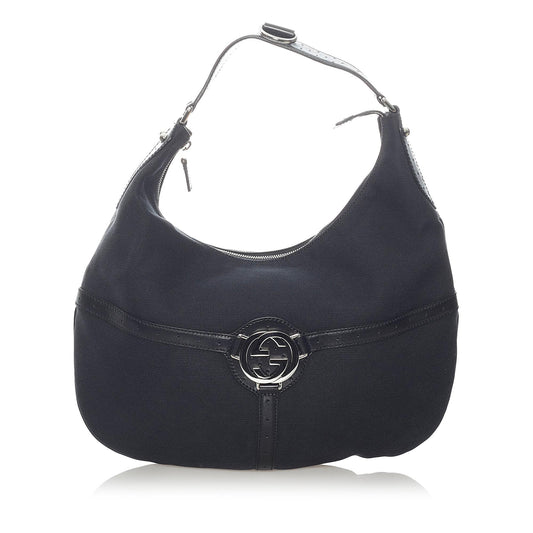 Gucci Reins Canvas Hobo Bag (SHG-32835)
