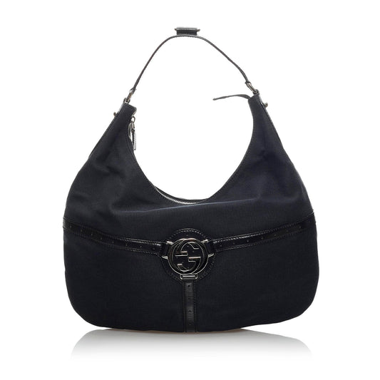 Gucci Reins Canvas Hobo Bag (SHG-34229)