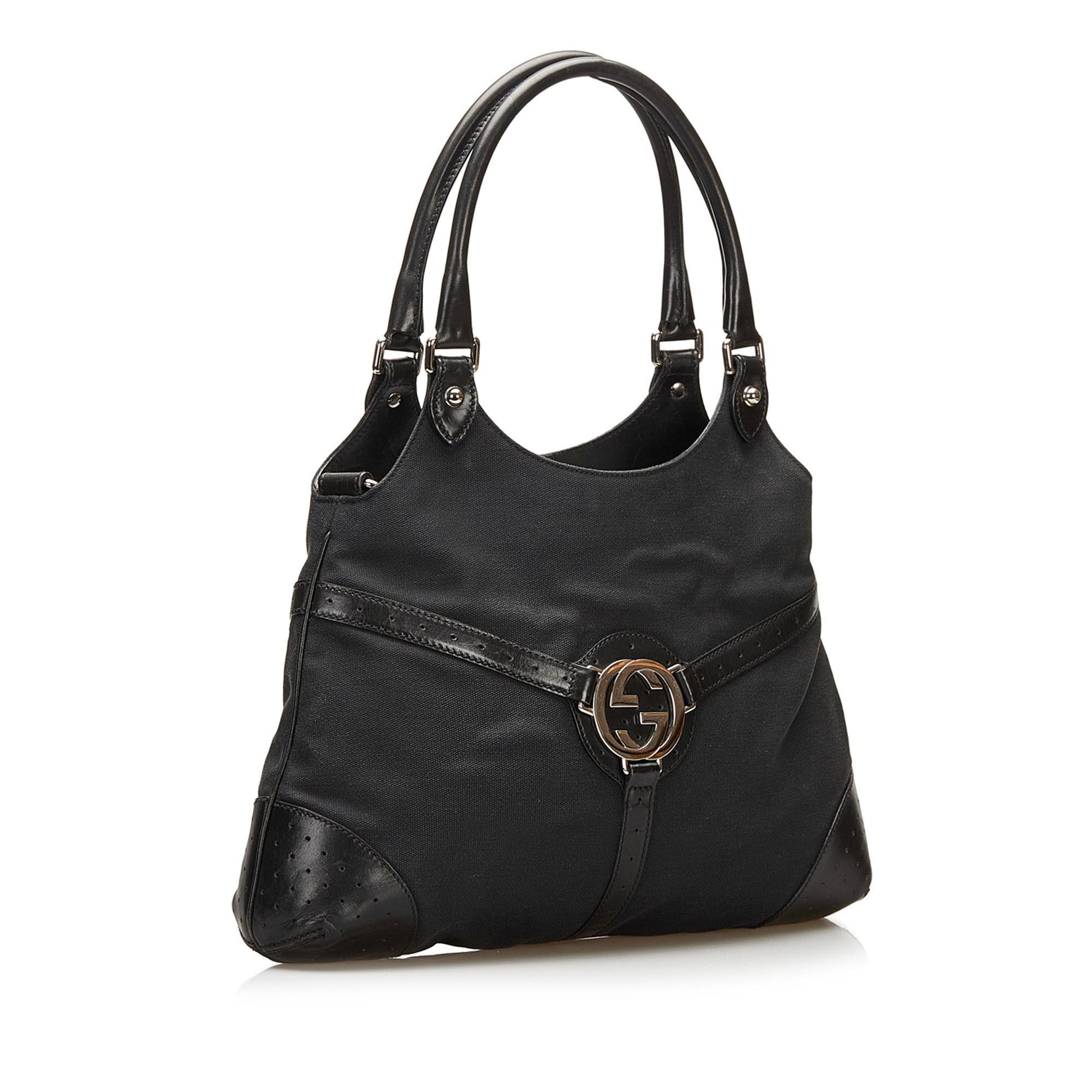 Gucci Reins Canvas Hobo Bag (SHG-35581)