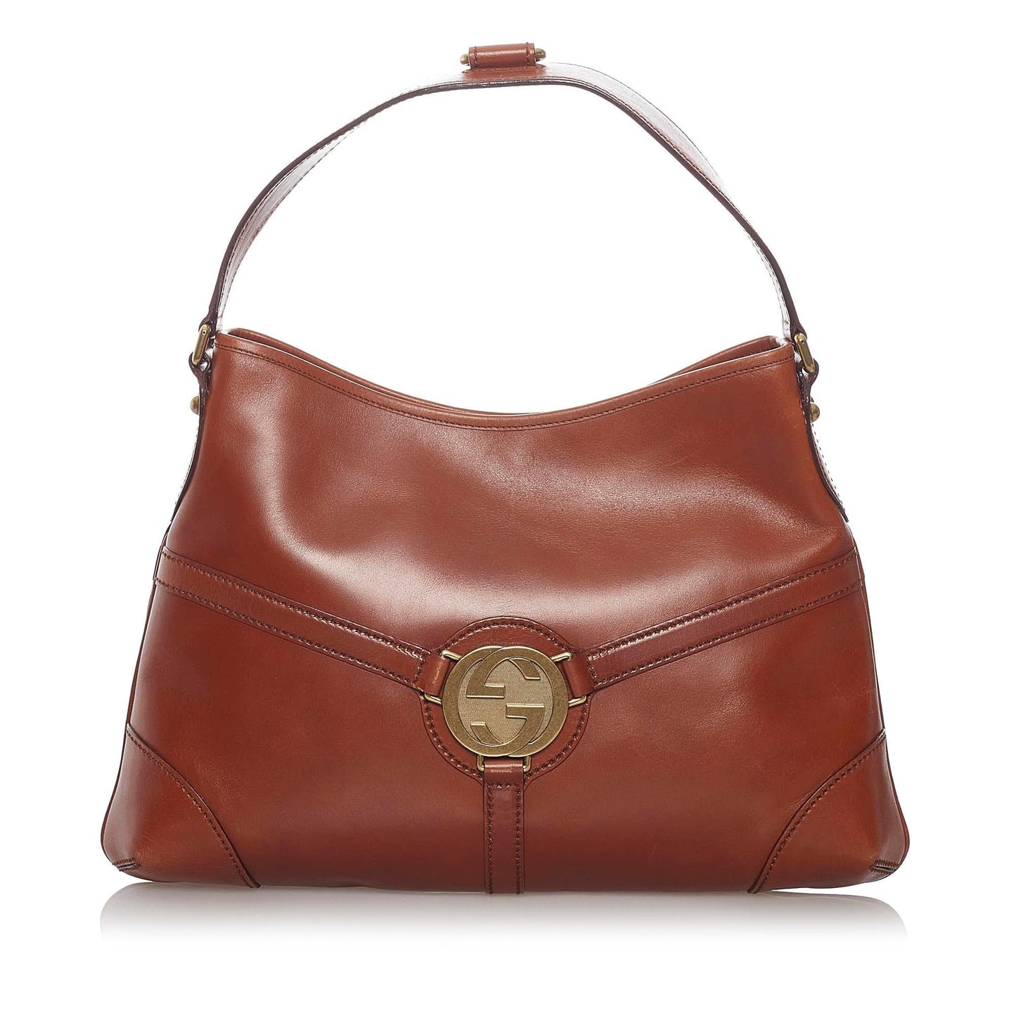 Gucci Leather Shoulder Bag Style 44