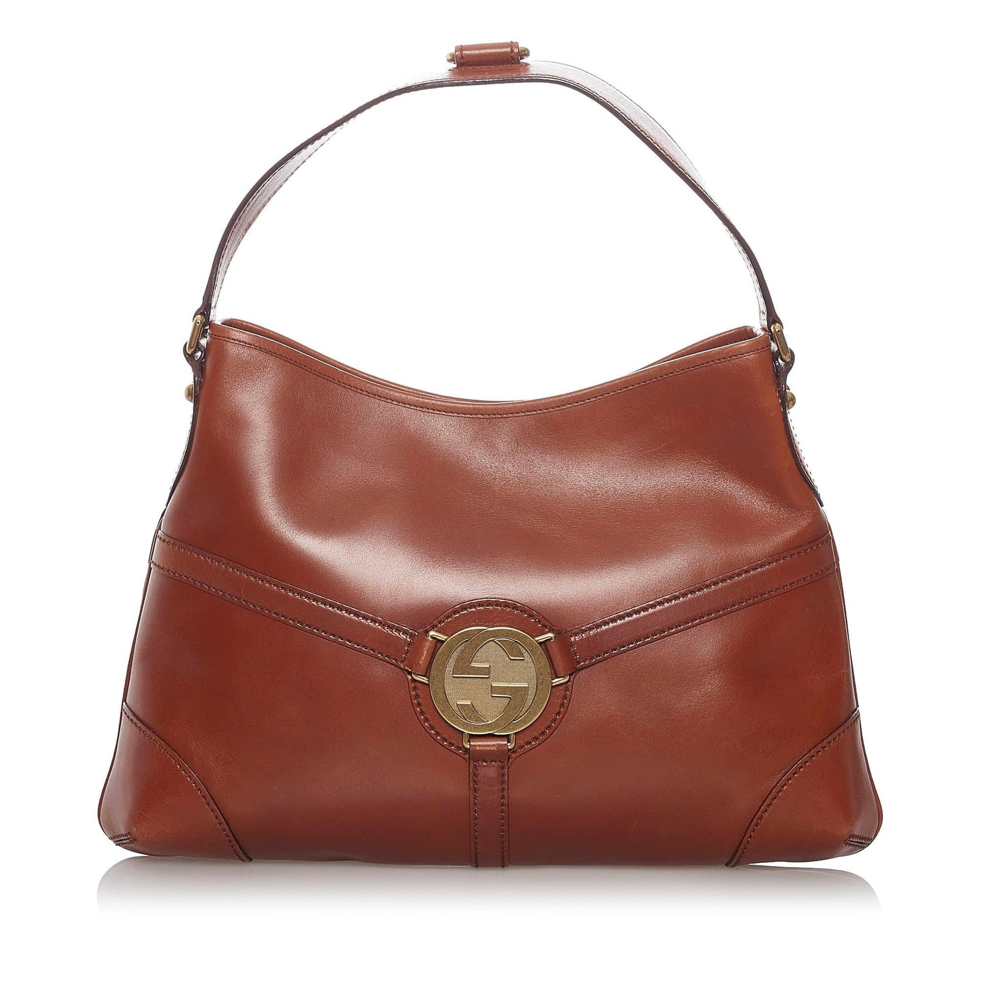Gucci Leather Shoulder Bag Style 44