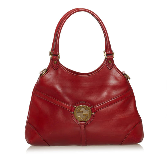 Gucci Reins Leather Shoulder Bag (SHG-34982)
