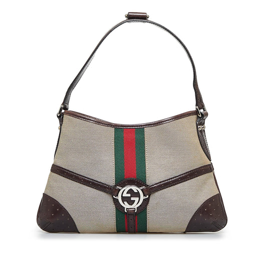 Gucci Reins Web Shoulder Bag (SHG-2amAPb)
