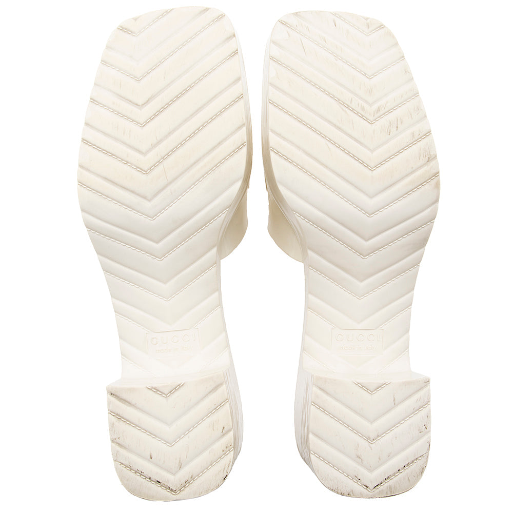 Gucci Rubber Slide Sandals - Size 9 / 39 (SHF-19233)