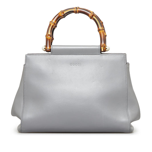 Gucci Small Bamboo Nymphaea Satchel (SHG-v3IHLK)