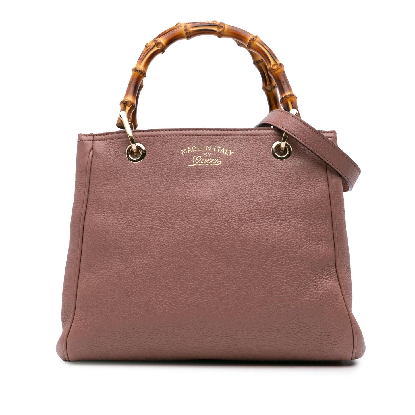 Gucci Small Calfskin Bamboo Shopper Satchel
