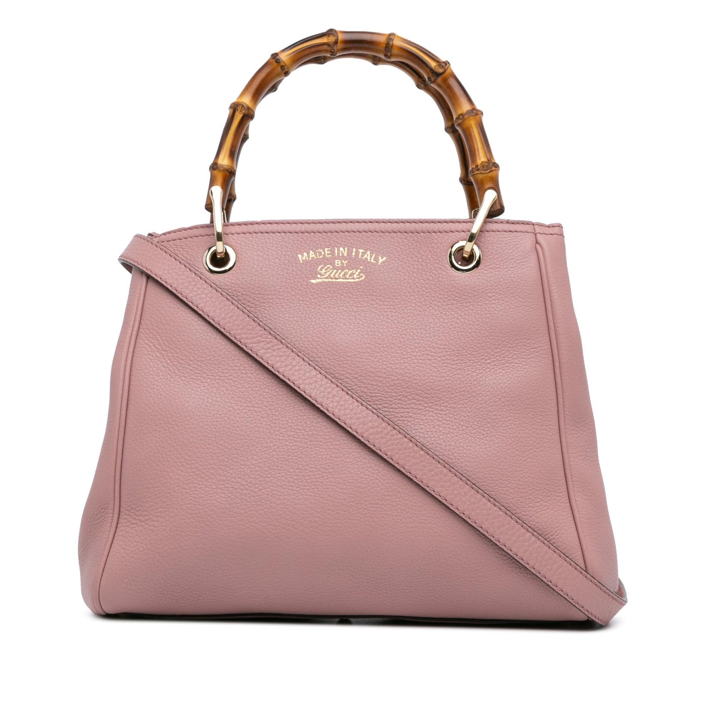 Gucci Small Calfskin Bamboo Shopper Satchel