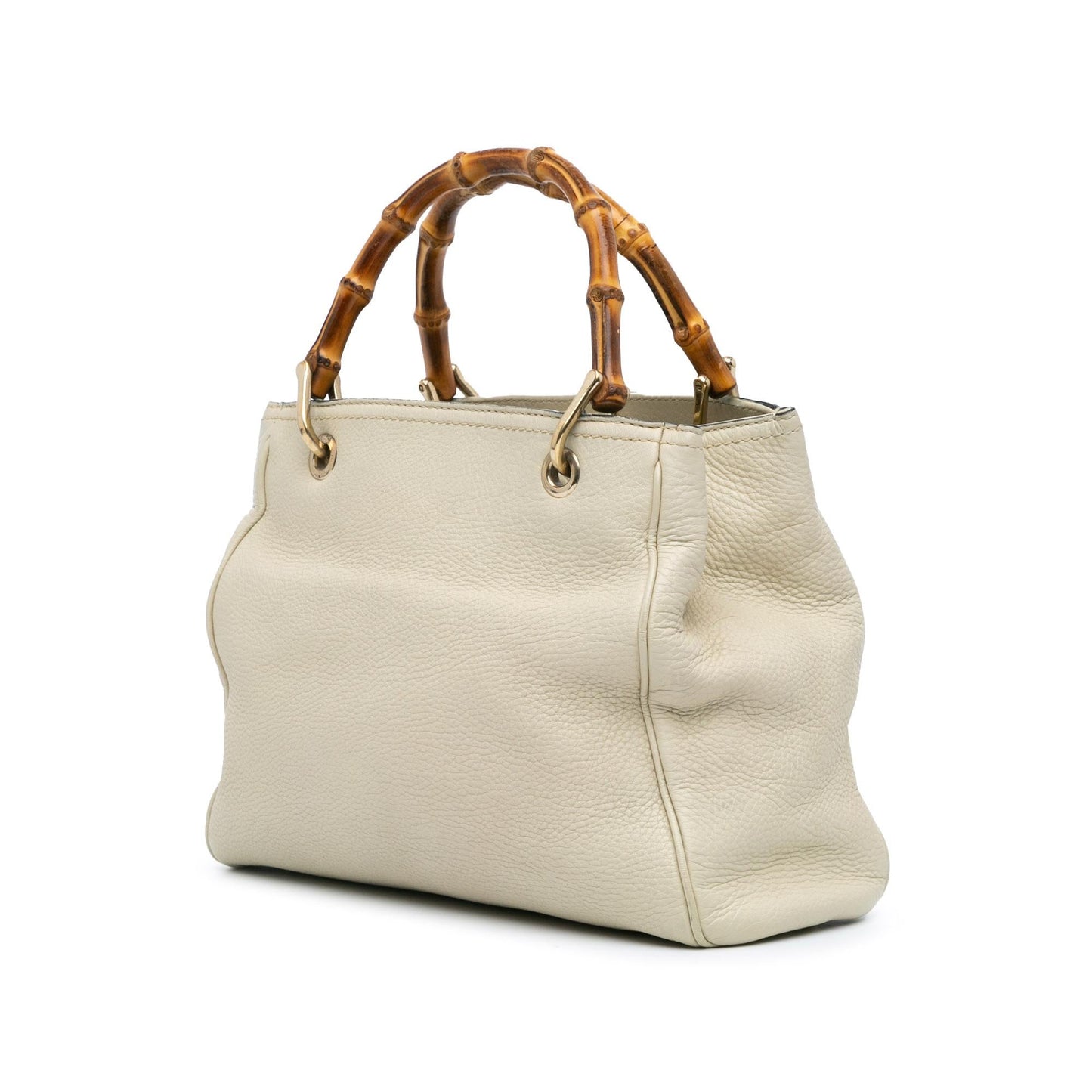 Gucci Small Calfskin Bamboo Shopper Satchel