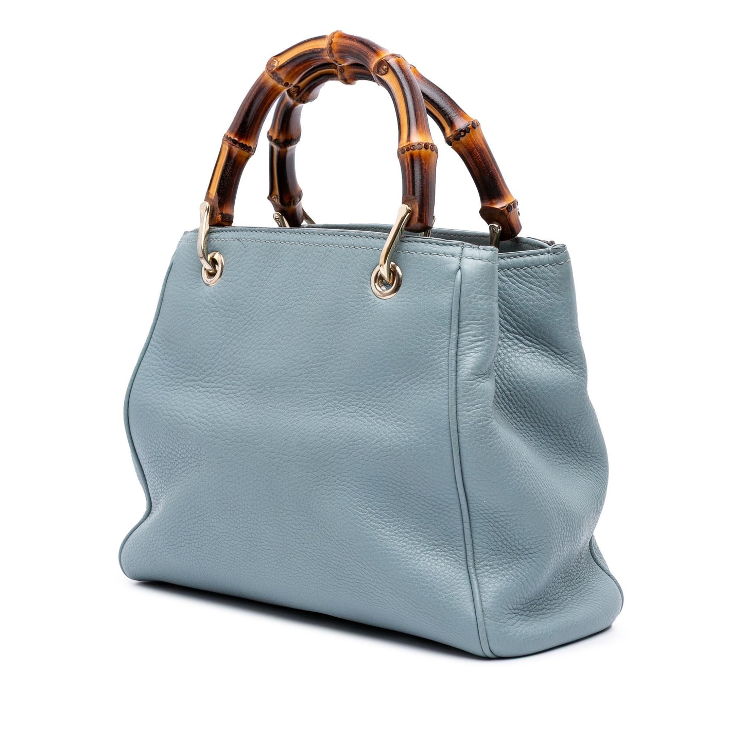 Gucci Small Calfskin Bamboo Shopper Satchel