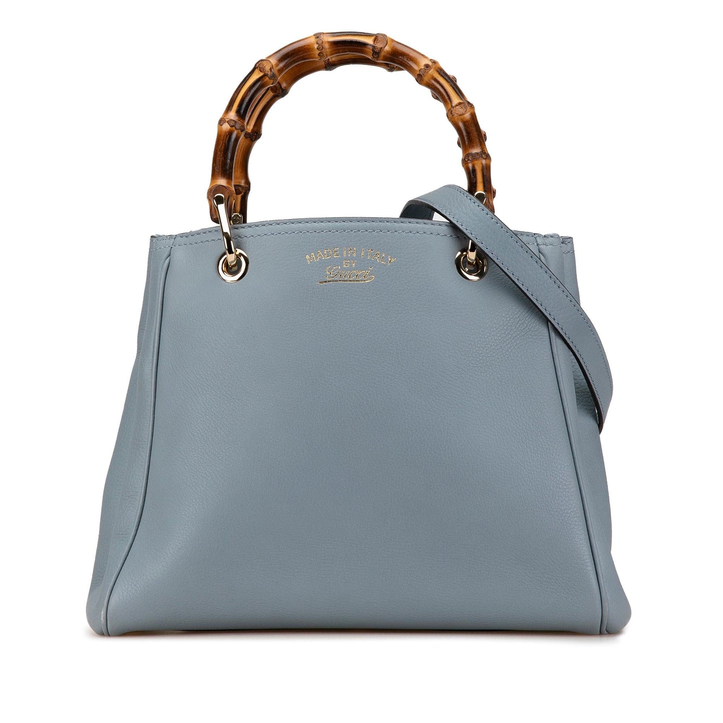 Gucci Small Calfskin Bamboo Shopper Satchel