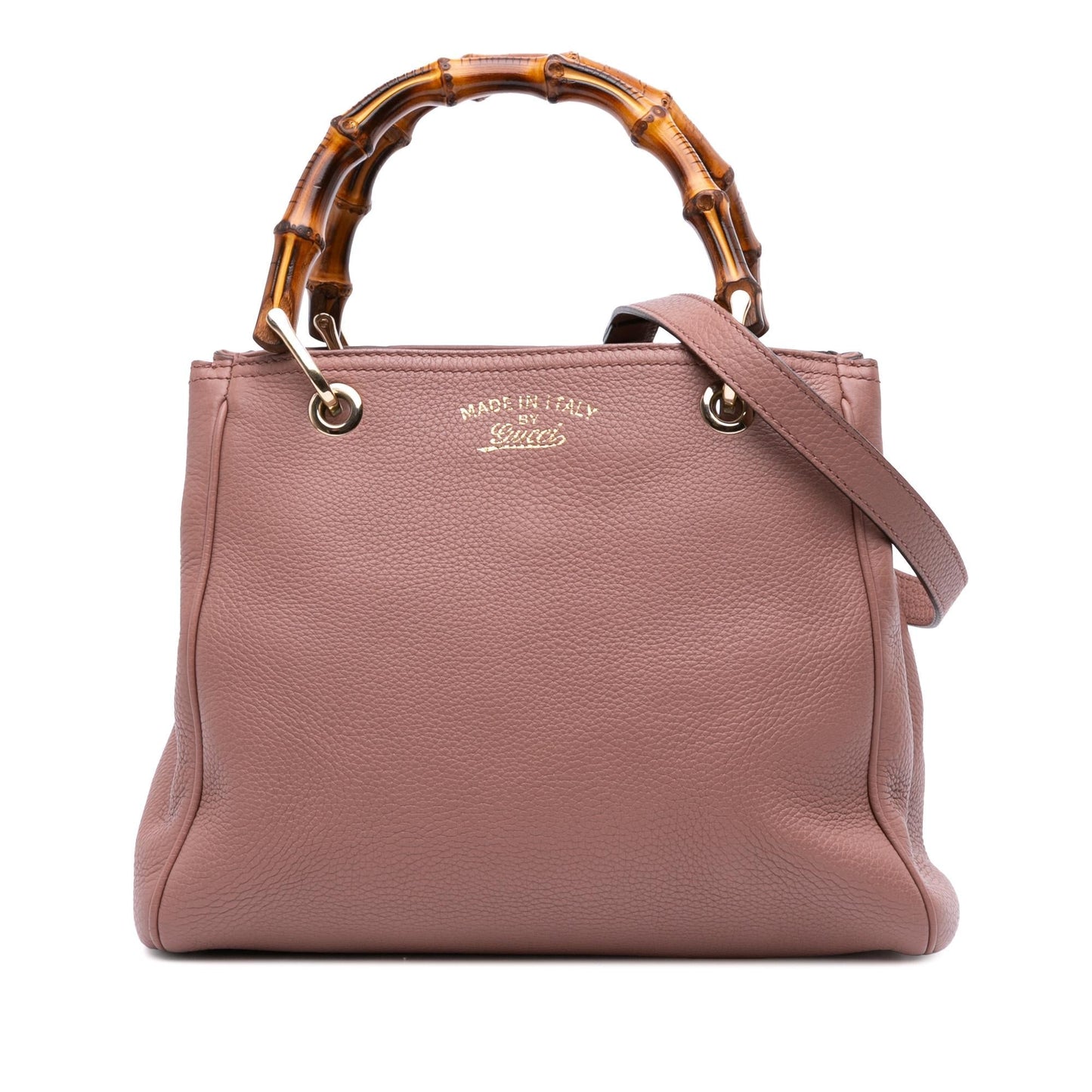 Gucci Small Calfskin Bamboo Shopper Satchel