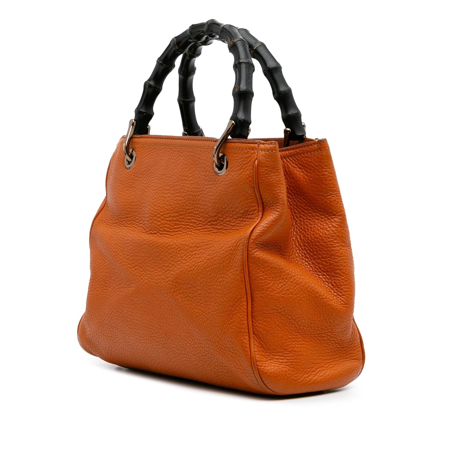 Gucci Small Calfskin Bamboo Shopper Satchel