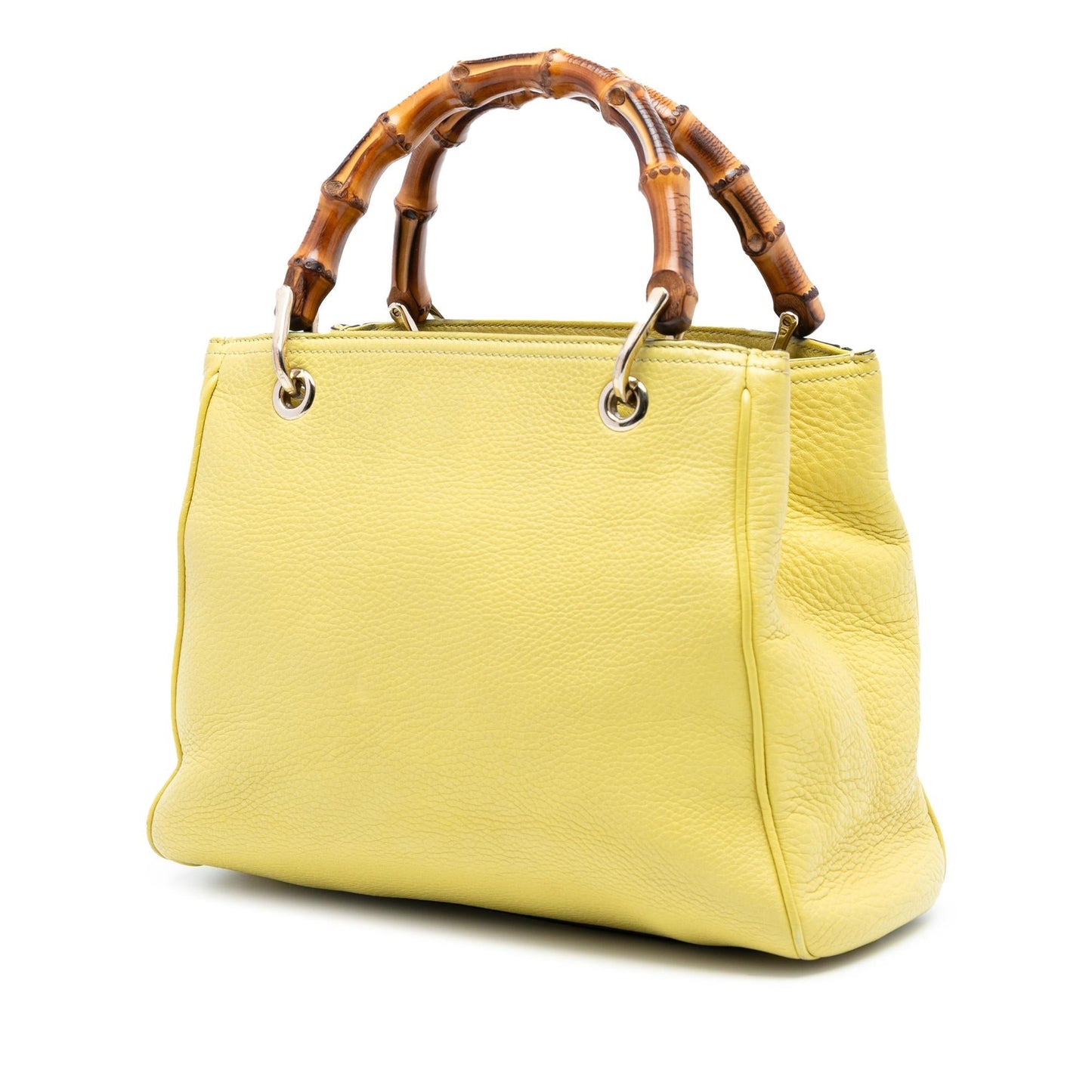 Gucci Small Calfskin Bamboo Shopper Satchel
