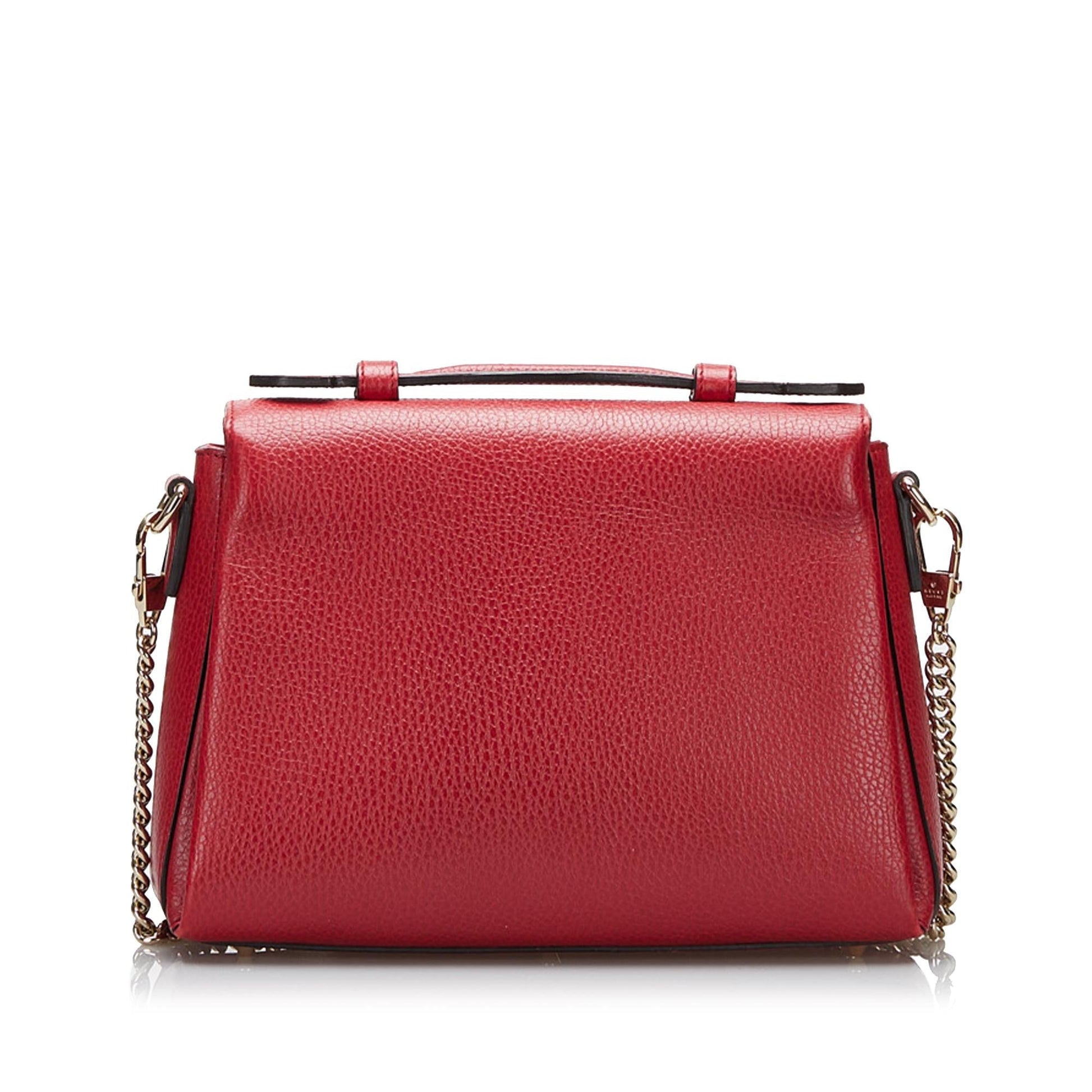 Gucci Small Dollar Calf Interlocking G Satchel (SHG-r6v8hg)