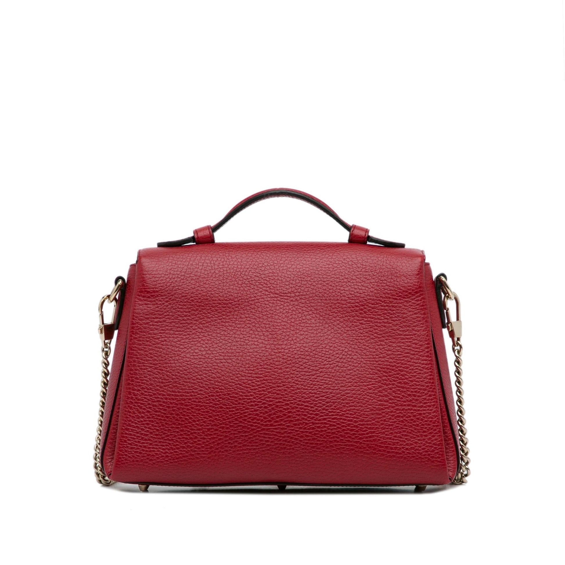 Gucci Small Dollar Calf Interlocking G Satchel (SHG-Pgcutx)