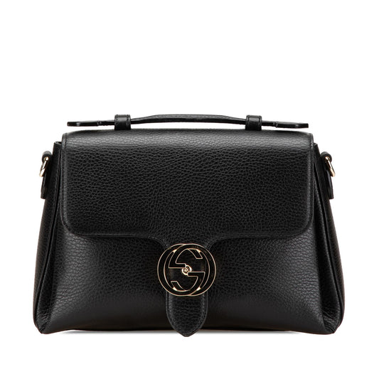 Gucci Small Dollar Calf Interlocking G Satchel