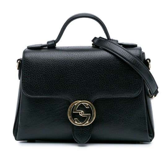 Gucci Small Dollar Calf Interlocking G Satchel