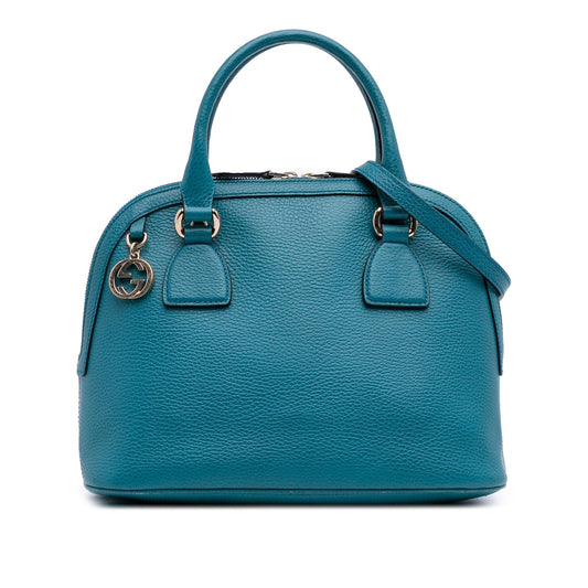 Gucci Small Dollar Calfskin GG Charm Dome Satchel