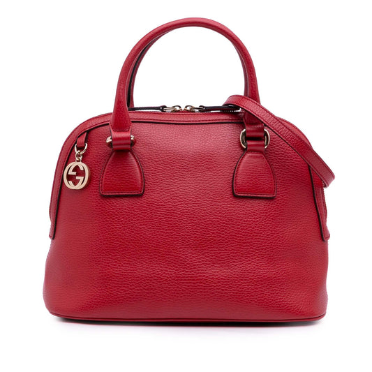 Gucci Small Dollar Calfskin GG Charm Dome Satchel