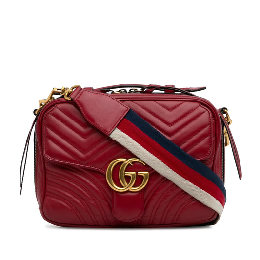 Gucci Small GG Marmont Sylvie Top Handle Satchel (SHG-oIkSJi)