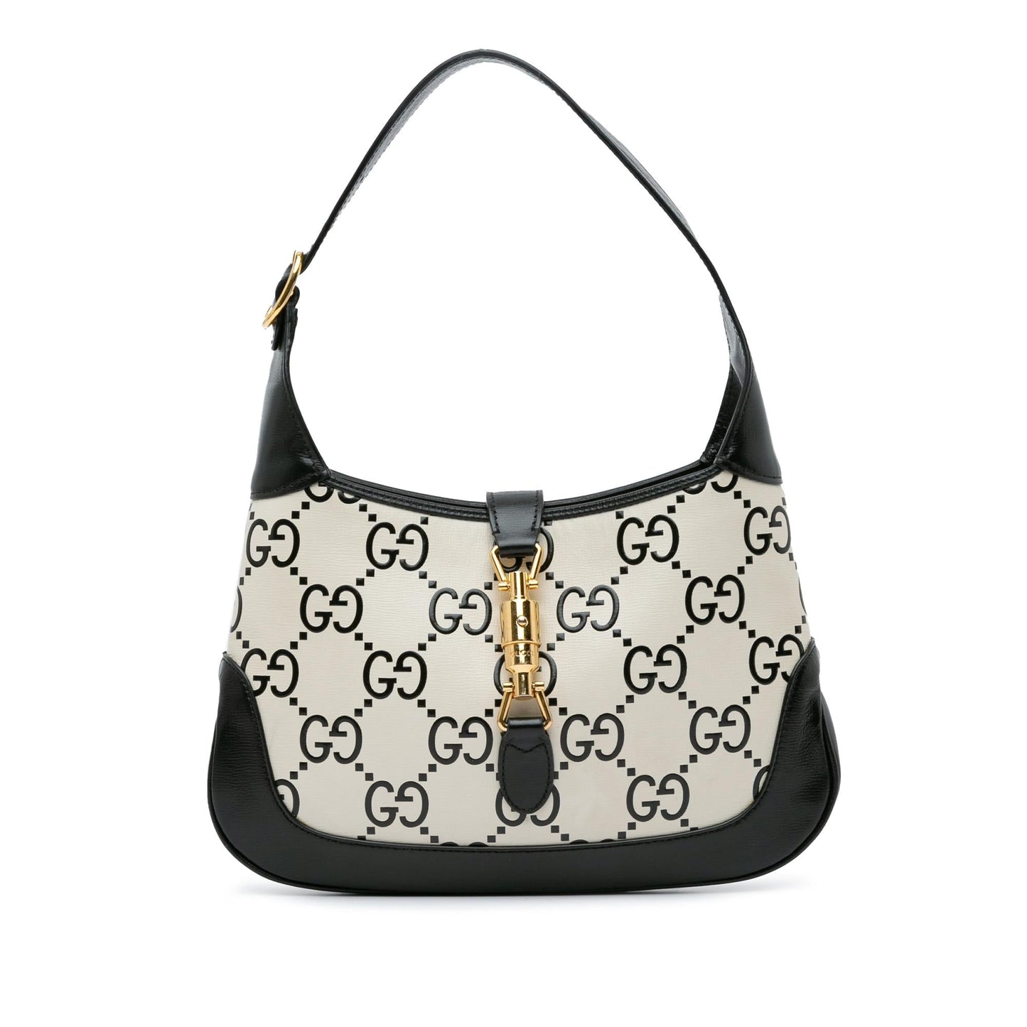 Gucci Small GG Print Leather Jackie 1961 (SHG-NXtzCz)