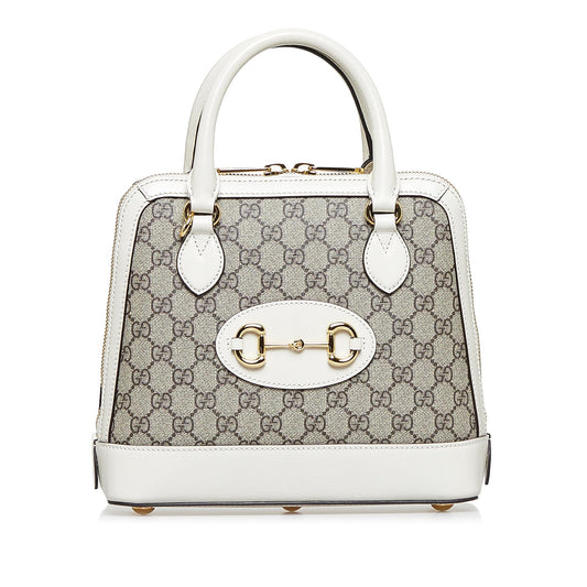 Gucci Small GG Supreme Horsebit 1955 Satchel