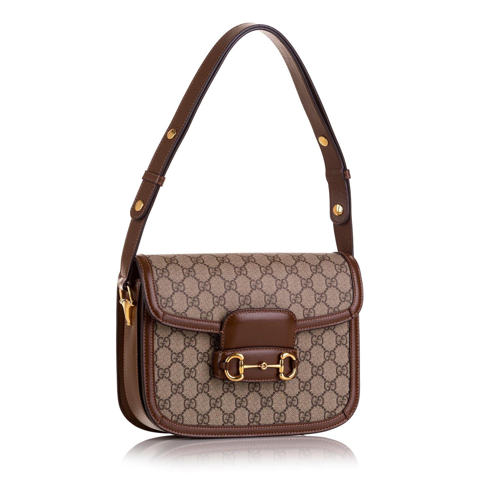 Gucci Small GG Supreme Horsebit 1955 Shoulder Bag (SHG-vd6mDJ)