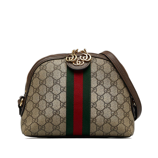 Gucci Small GG Supreme Ophidia Dome Crossbody Bag (SHG-bGG5IQ)