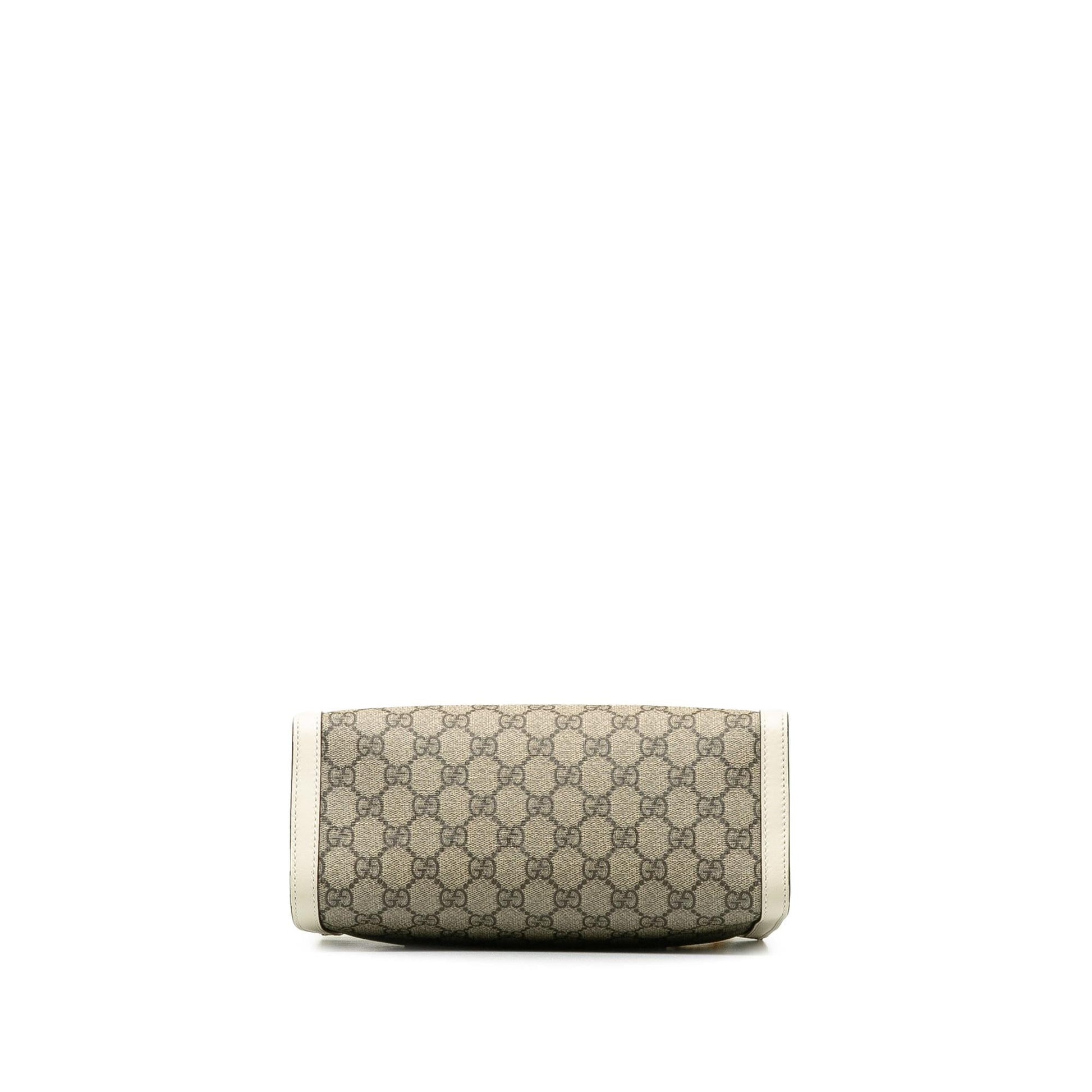 Gucci Small GG Supreme Padlock Tote (SHG-QfnOzS)